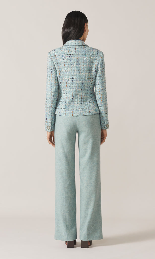 Carlisle Tweed Blazer Aqua