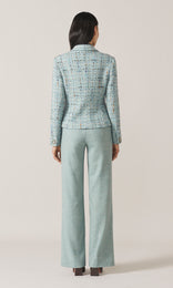 Carlisle Tweed Blazer Aqua