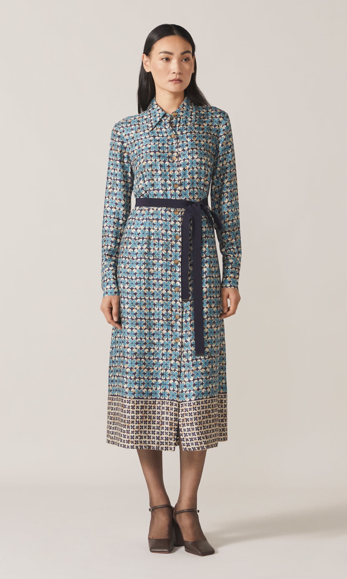 Skirsa Shirt Dress Navy