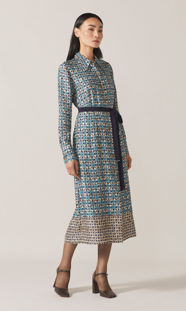 Skirsa Shirt Dress Navy