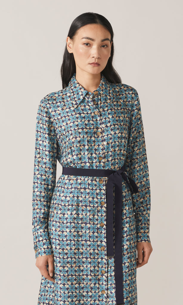 Skirsa Shirt Dress Navy
