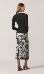 Adelphi Lurex LS Crew Black