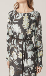 Gufo Fiore Dress Dark Brown