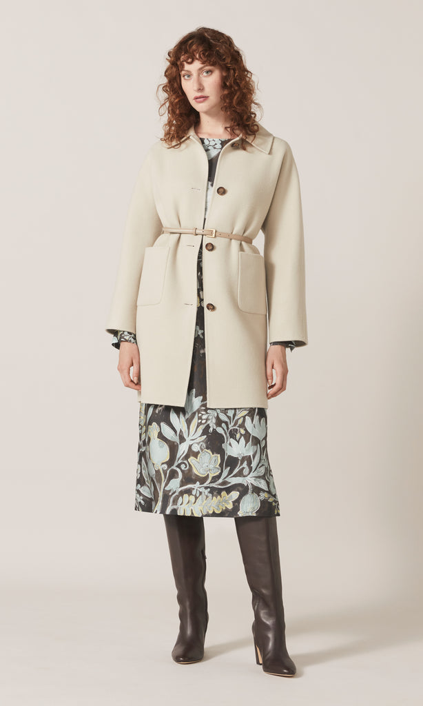 Jutland Long Coat Putty