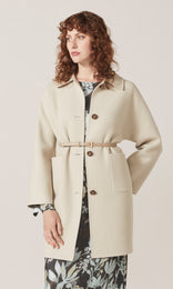 Jutland Long Coat Putty