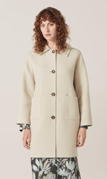 Jutland Long Coat Putty