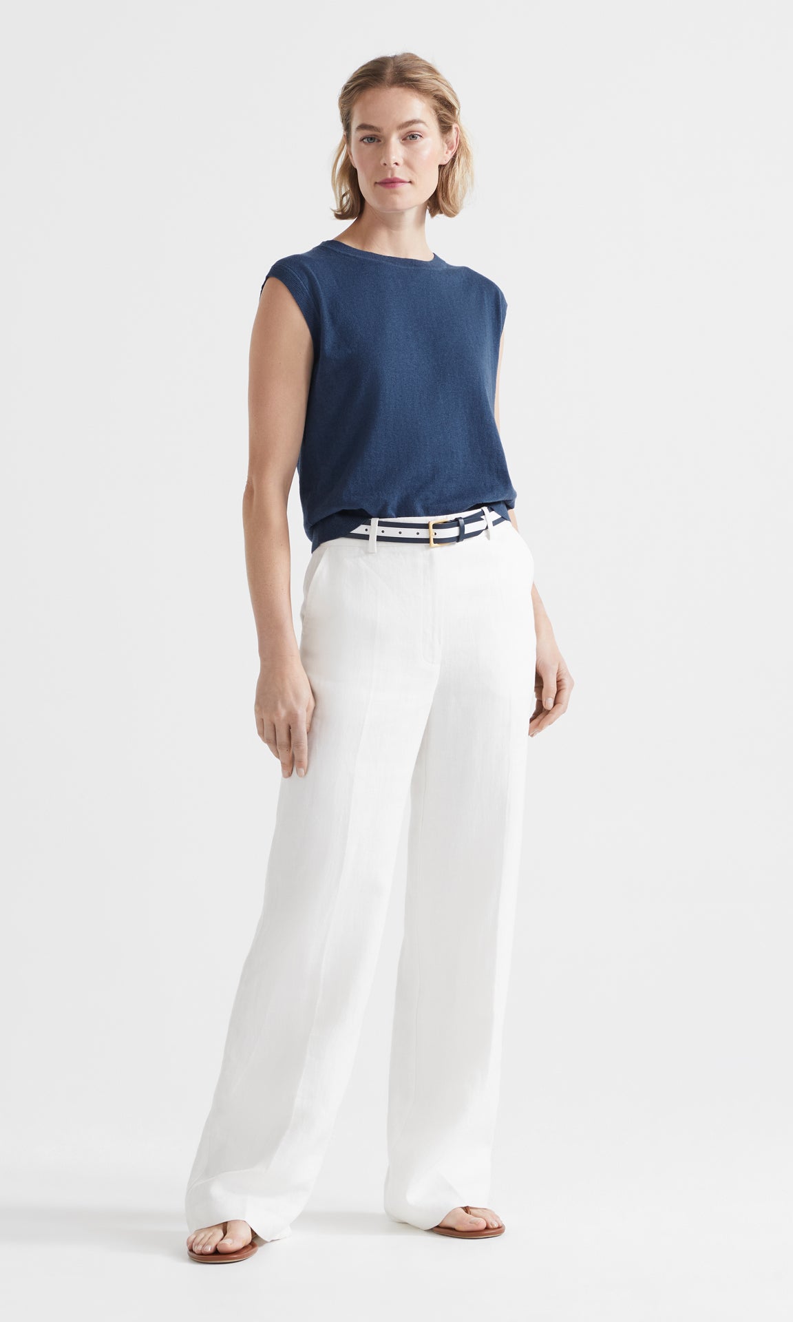 Florent Knit Vest Denim