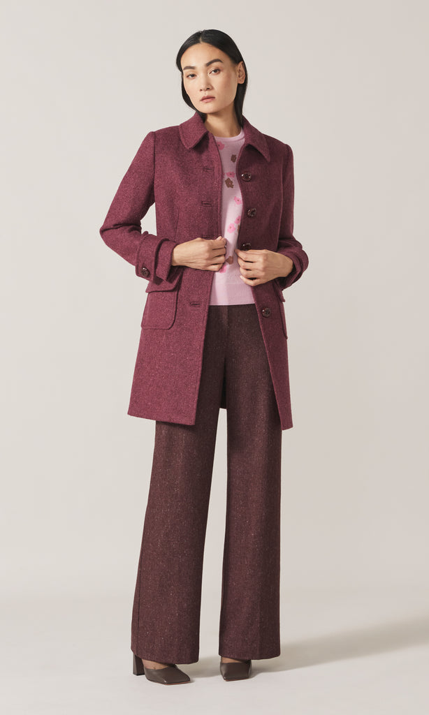 Somerset Coat  Plum