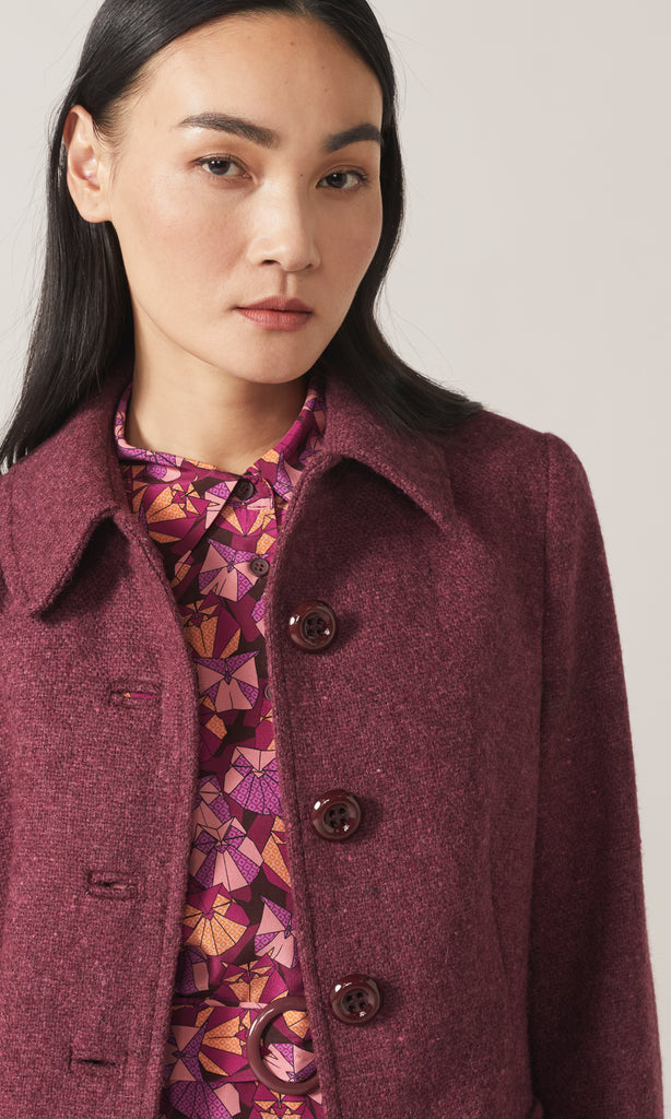 Somerset Coat  Plum