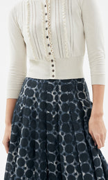 Selene Ruffle Cardigan Ivory