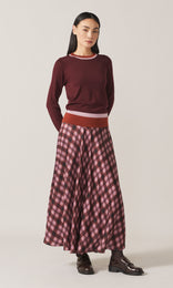 Quadrata Bias Skirt Cherry