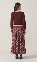 Exeter LS Merino Crew Bordeaux