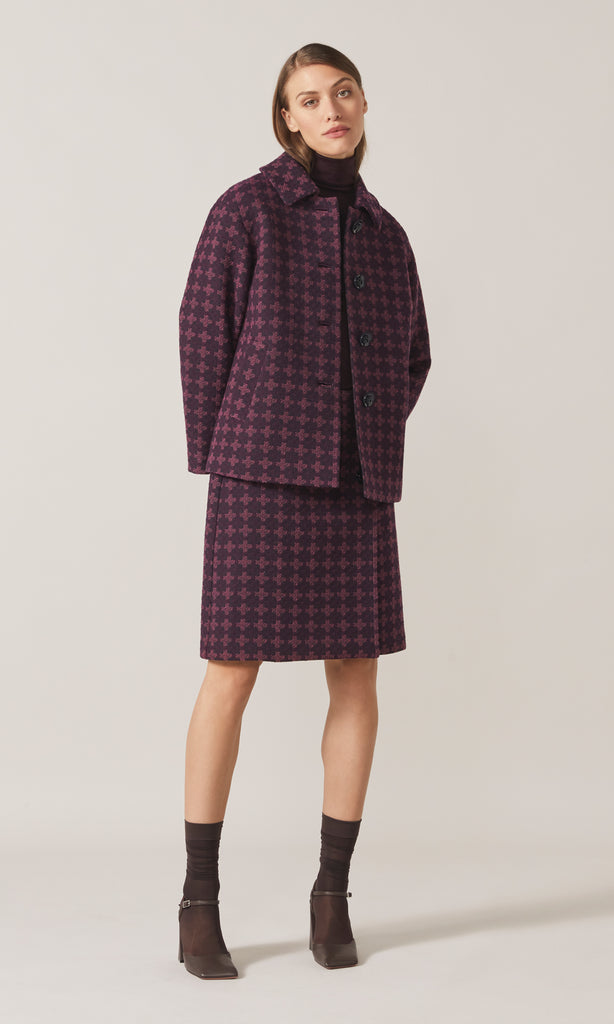 Clevedon Coat Mulberry