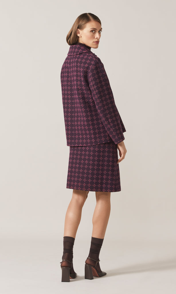 Clevedon Coat Mulberry