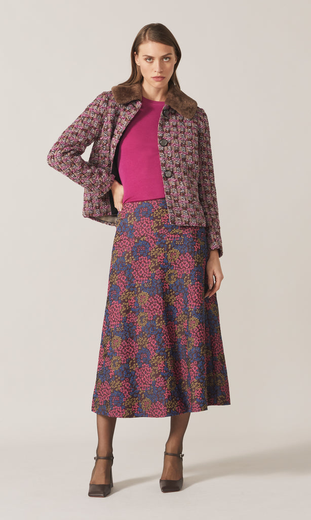 Bosco Skirt  Dark Plum