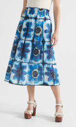 Mosaic Skirt Indigo