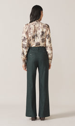 Maisie Tie Blouse Almond