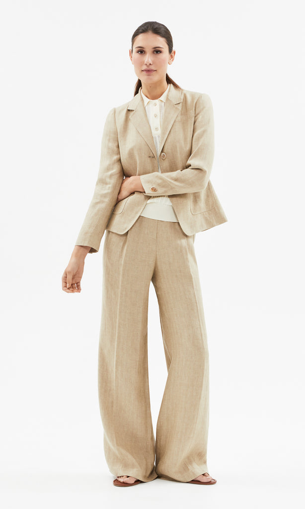 Carnaby 2 Button Blazer Flax