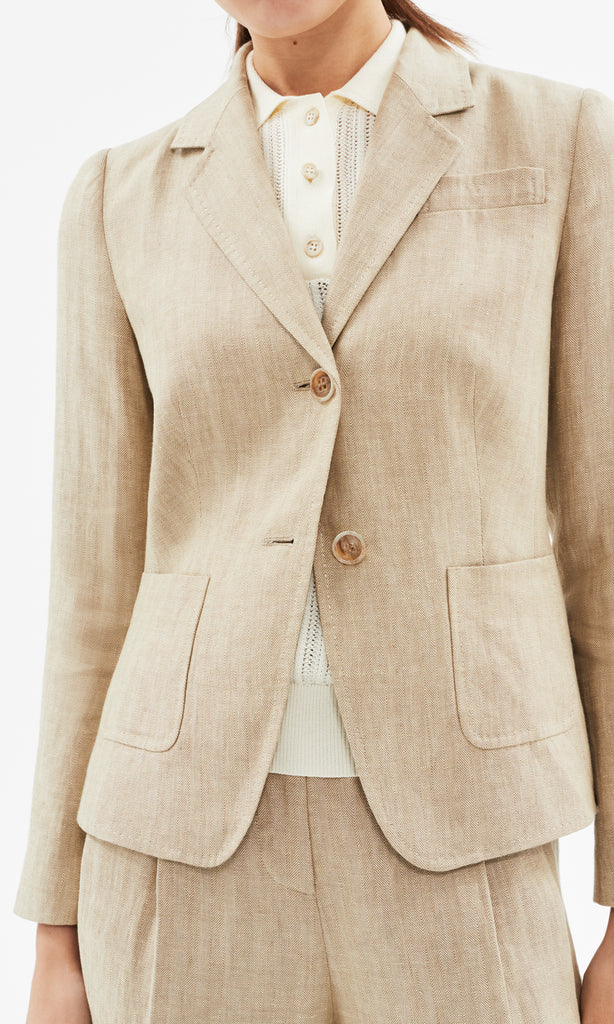 Carnaby 2 Button Blazer Flax