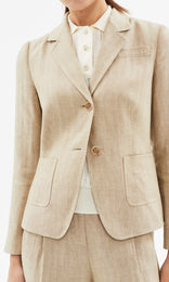 Carnaby 2 Button Blazer Flax
