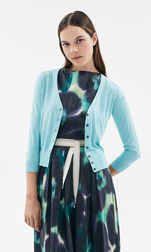 Selene V-Neck Cardigan Fresh Mint