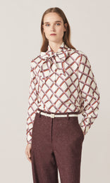 Weiz Bow Shirt Tea Rose