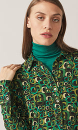 Circolo Jersey Dress Emerald