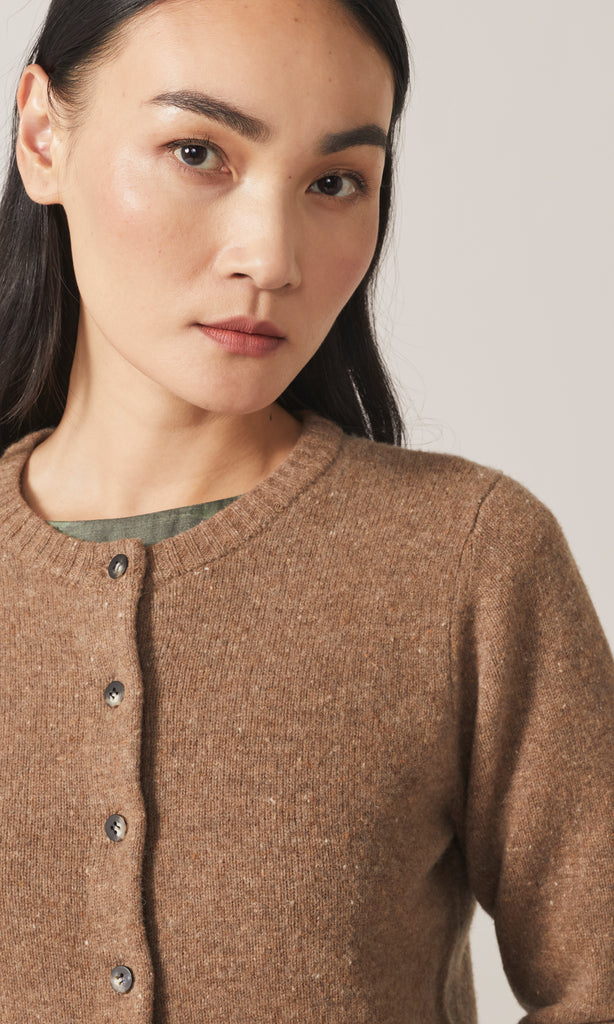 Balloch Crew Cardigan Camel