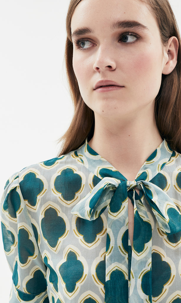 Cirali Blouse Mist/Viridian