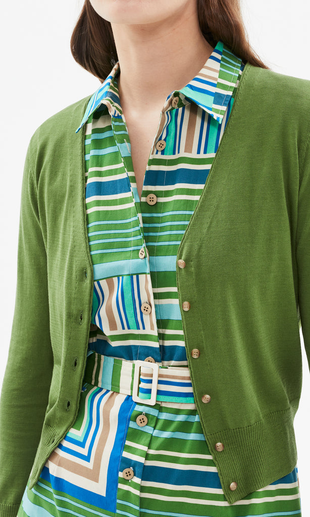 Rapallo Cardigan Green
