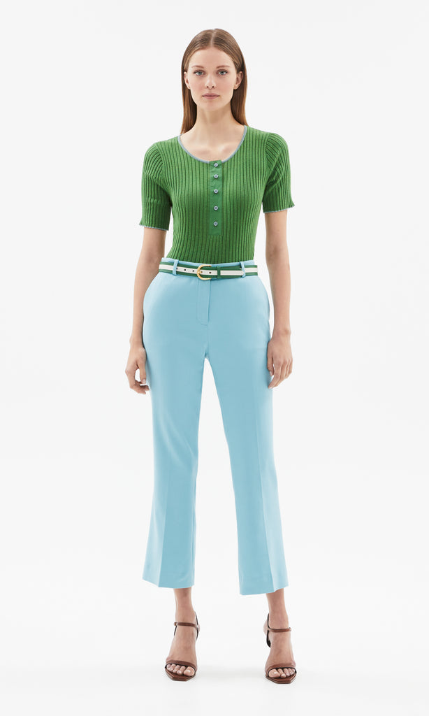 Piemonte Henley Grass/Soft Aqua