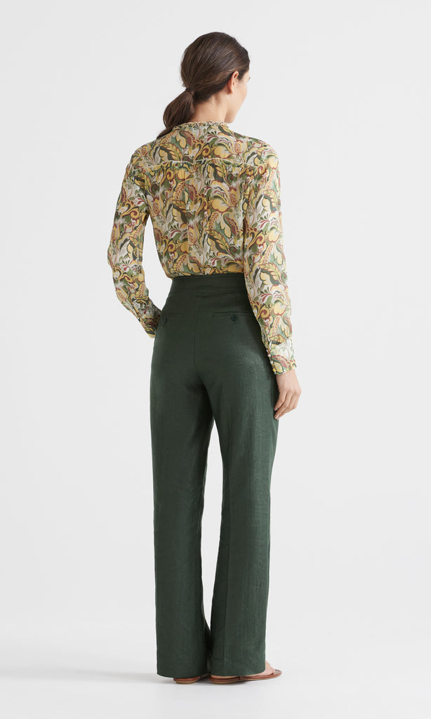 Bouquet Blouse Spring Green