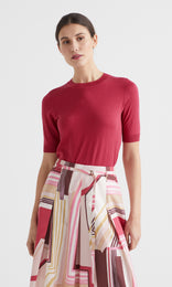 Vera S/S Crew Poppy