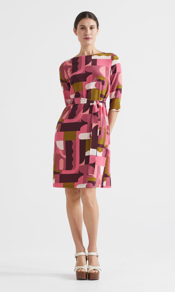 Astratta Shift Dress Magenta