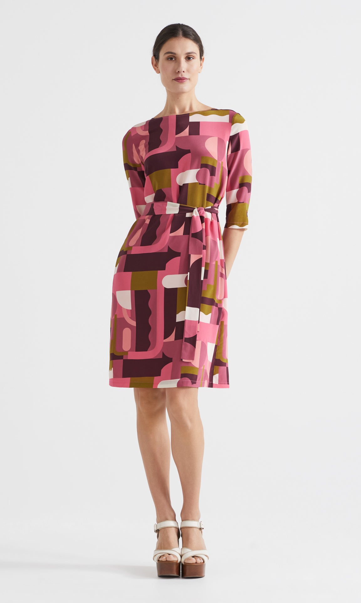 Astratta Shift Dress Magenta