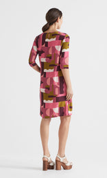 Astratta Shift Dress Magenta