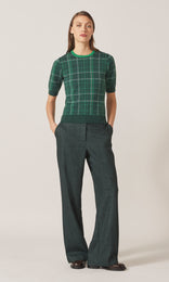 Fisher Plaid Merino Crew Bottle