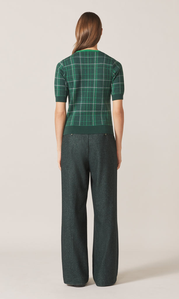 Fisher Plaid Merino Crew Bottle