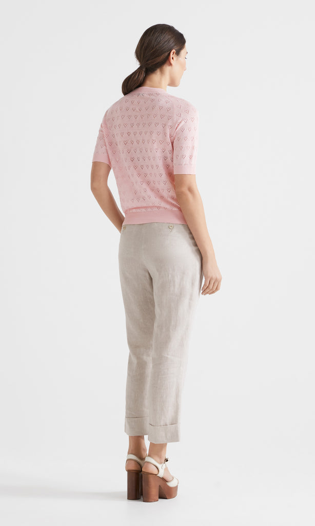 Amore SS Pointelle Light Pink