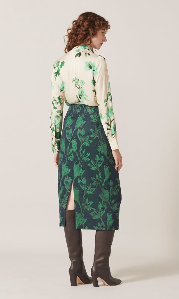 Jardin Tie Blouse Mint