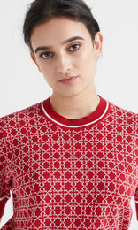 Rousse SS Crew Poppy/Ivory R