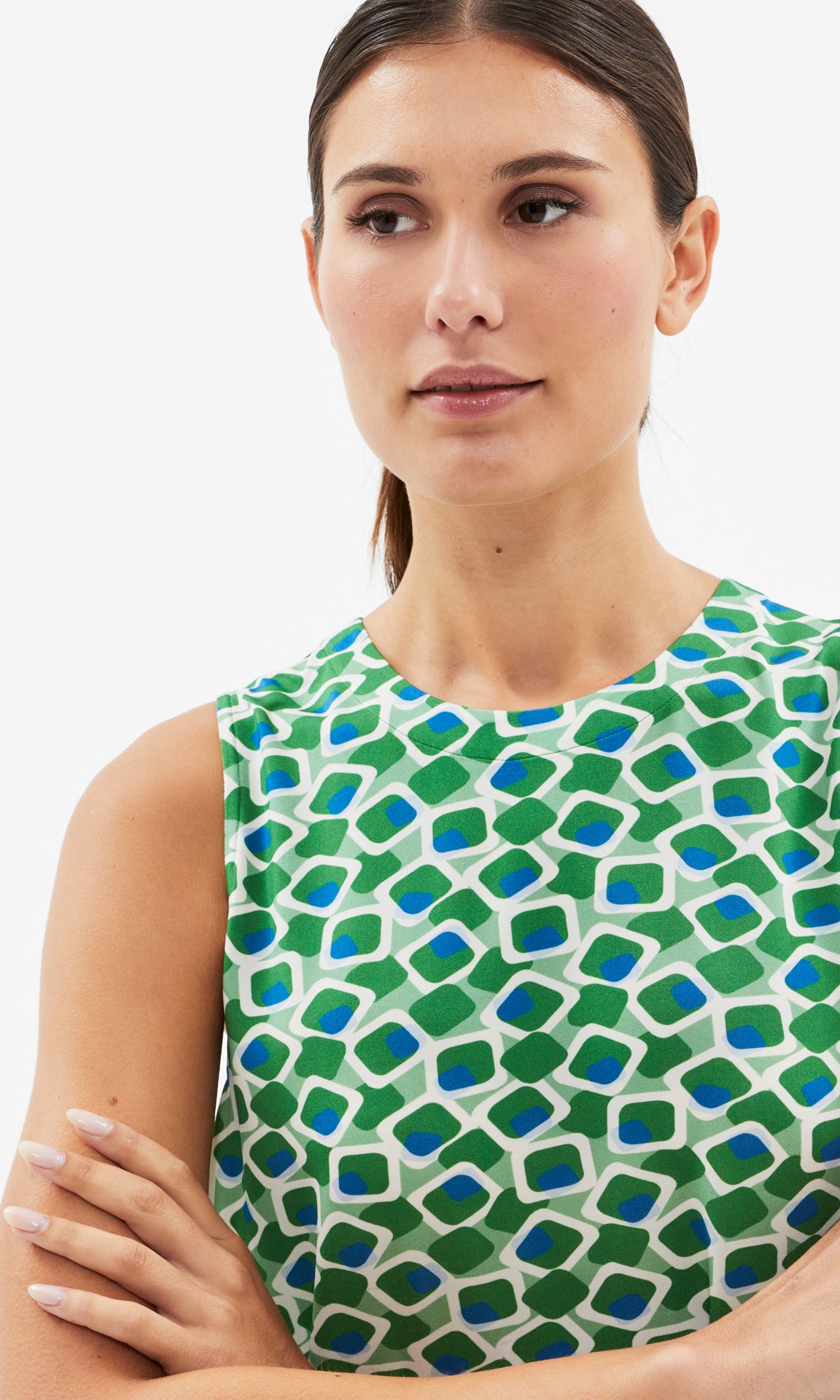 Ponza S/less Top Emerald