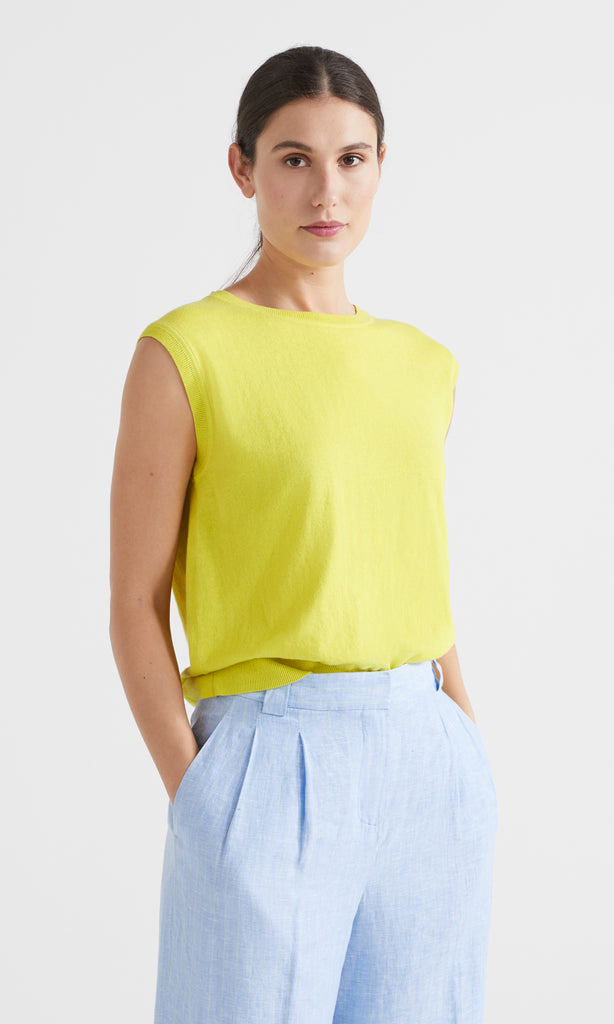 Florent Knit Vest Lime
