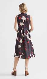 Lahaina Button thru Dress Poppy