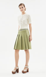 Allegria Pleated Skirt Sage