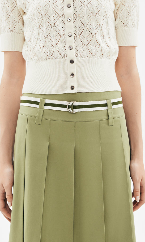 Allegria Pleated Skirt Sage