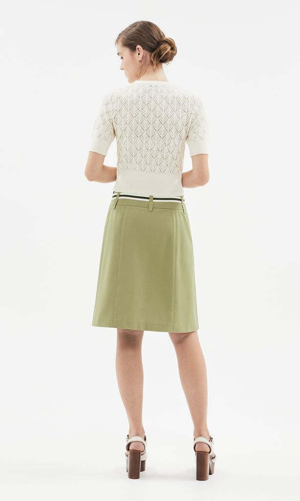 Allegria Pleated Skirt Sage