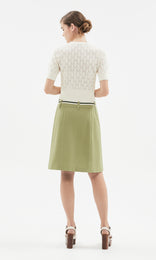 Allegria Pleated Skirt Sage