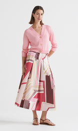 Spiga Knit Cardigan Pink