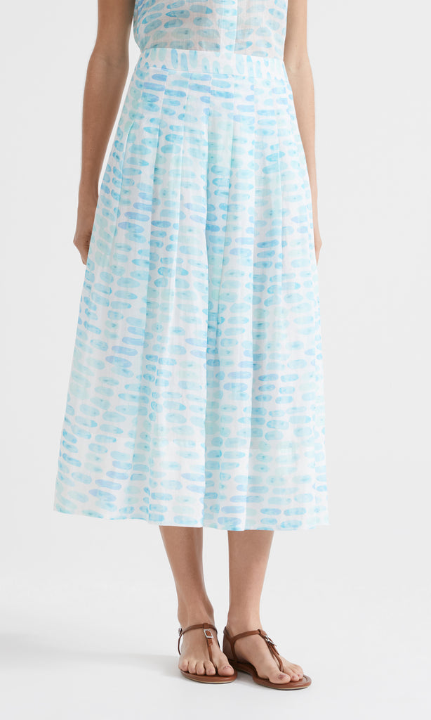 Seascape Skirt Azure